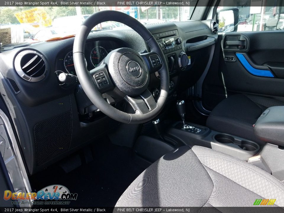 2017 Jeep Wrangler Sport 4x4 Billet Silver Metallic / Black Photo #6