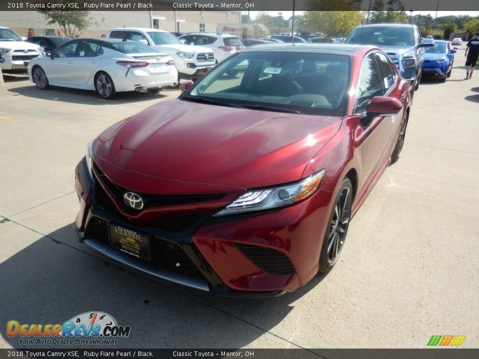 2018 Toyota Camry XSE Ruby Flare Pearl / Black Photo #1