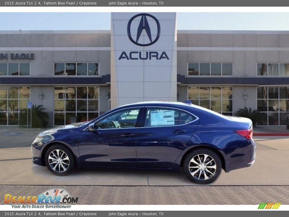 2015 Acura TLX 2.4 Fathom Blue Pearl / Graystone Photo #4