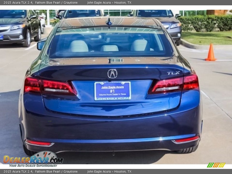 2015 Acura TLX 2.4 Fathom Blue Pearl / Graystone Photo #6
