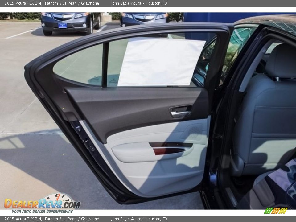 2015 Acura TLX 2.4 Fathom Blue Pearl / Graystone Photo #14