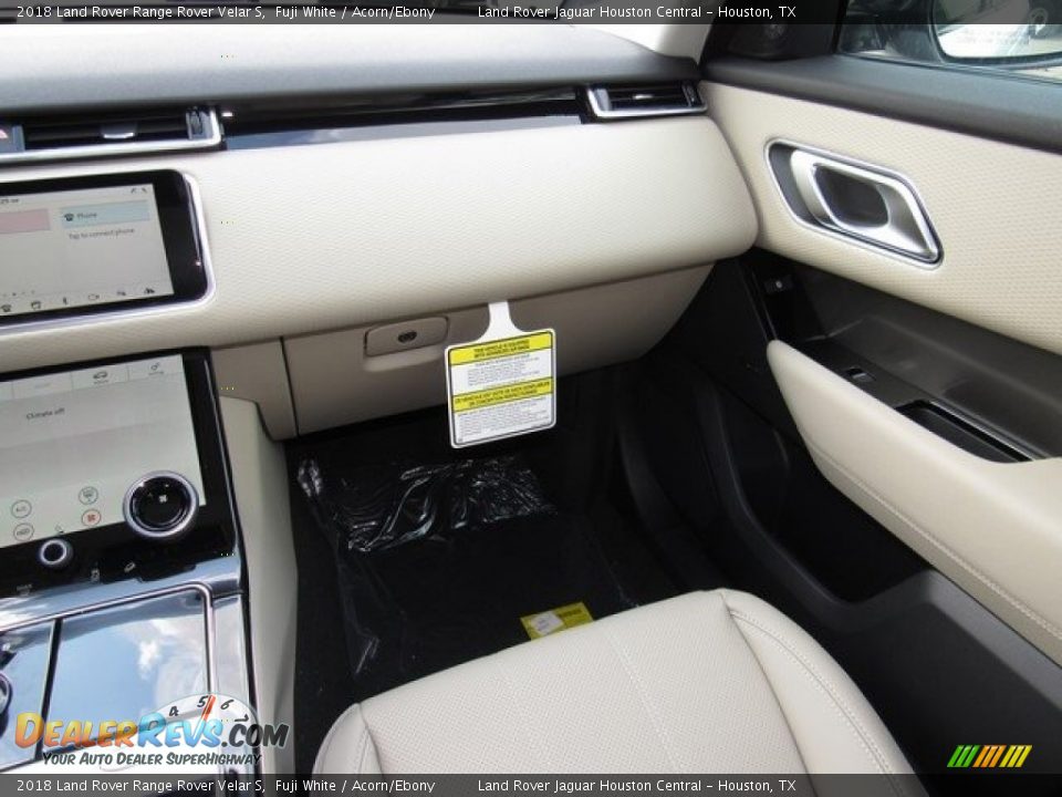 2018 Land Rover Range Rover Velar S Fuji White / Acorn/Ebony Photo #14
