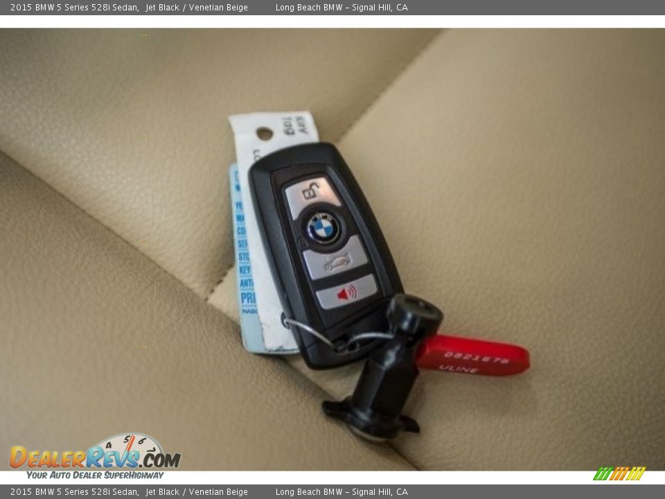 2015 BMW 5 Series 528i Sedan Jet Black / Venetian Beige Photo #11