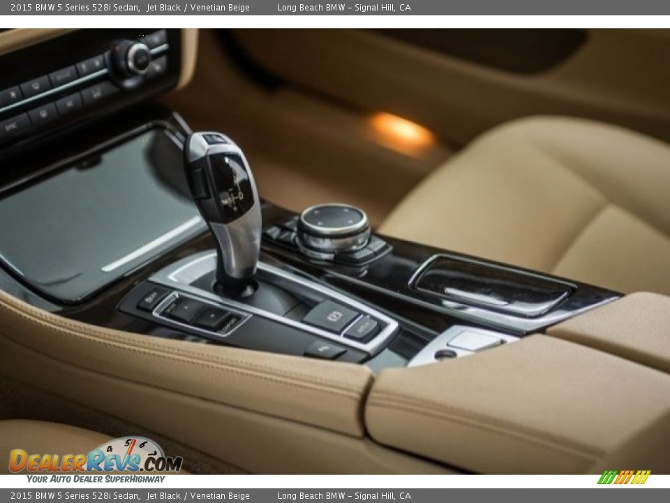 2015 BMW 5 Series 528i Sedan Jet Black / Venetian Beige Photo #16