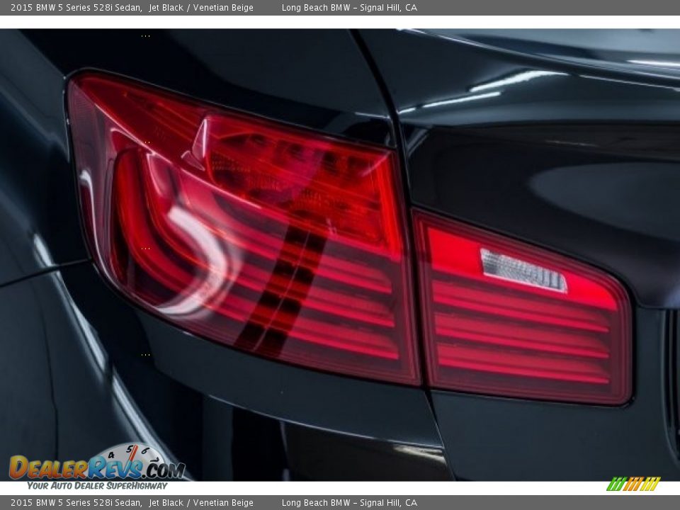 2015 BMW 5 Series 528i Sedan Jet Black / Venetian Beige Photo #20