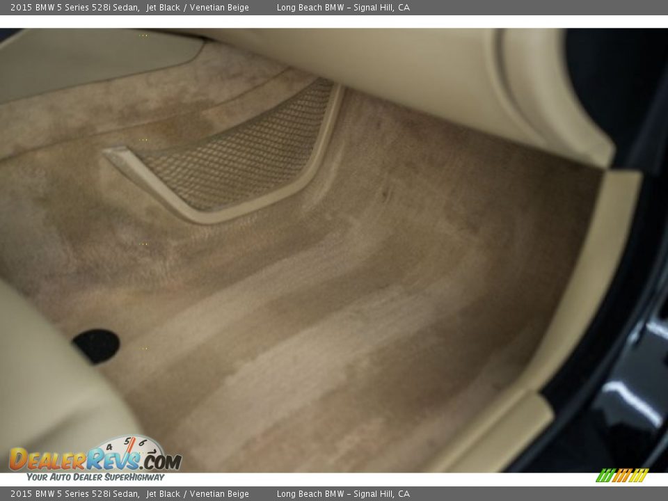 2015 BMW 5 Series 528i Sedan Jet Black / Venetian Beige Photo #21