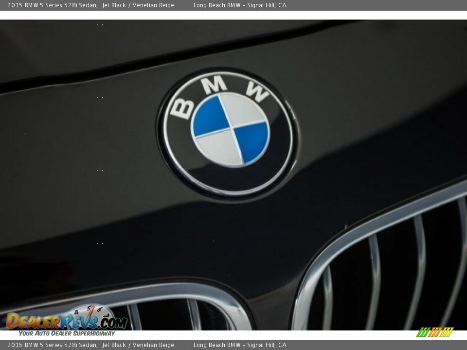 2015 BMW 5 Series 528i Sedan Jet Black / Venetian Beige Photo #26