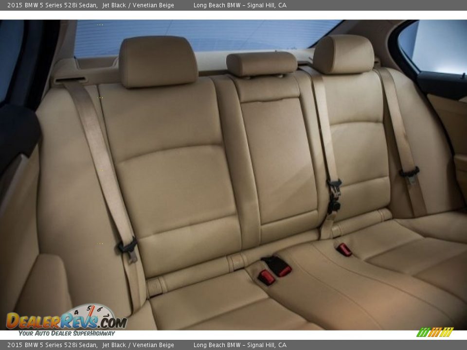 2015 BMW 5 Series 528i Sedan Jet Black / Venetian Beige Photo #27
