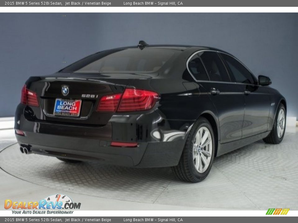 2015 BMW 5 Series 528i Sedan Jet Black / Venetian Beige Photo #30