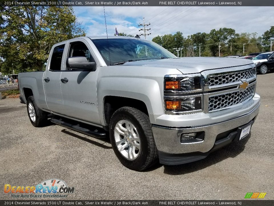 2014 Chevrolet Silverado 1500 LT Double Cab Silver Ice Metallic / Jet Black/Dark Ash Photo #1