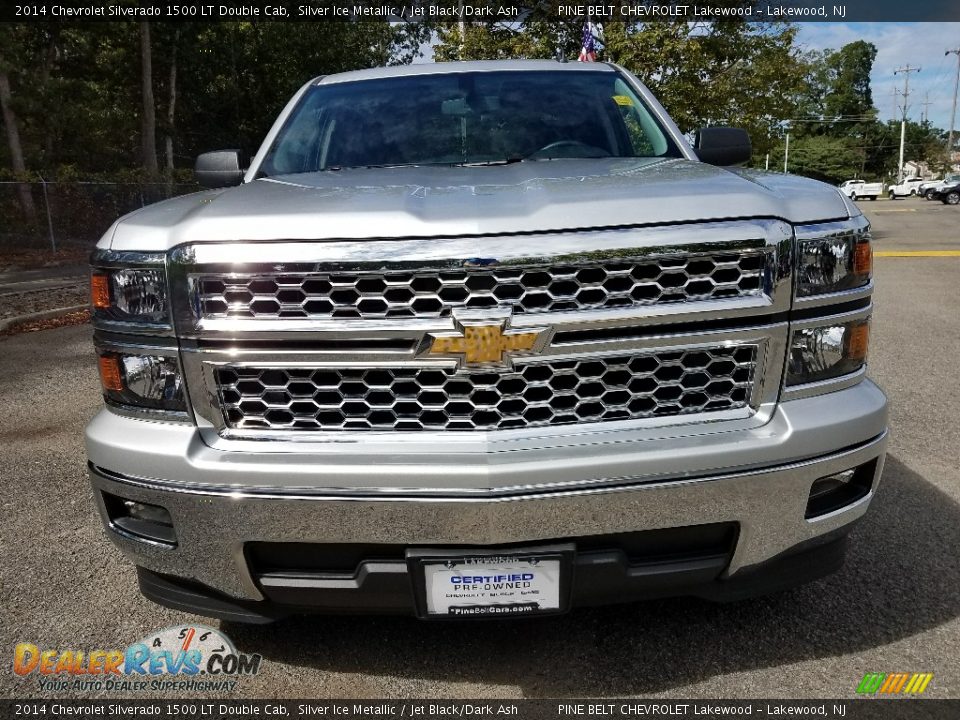 2014 Chevrolet Silverado 1500 LT Double Cab Silver Ice Metallic / Jet Black/Dark Ash Photo #2