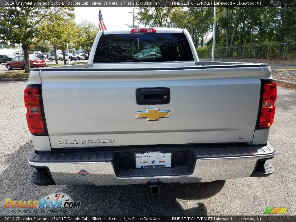2014 Chevrolet Silverado 1500 LT Double Cab Silver Ice Metallic / Jet Black/Dark Ash Photo #7