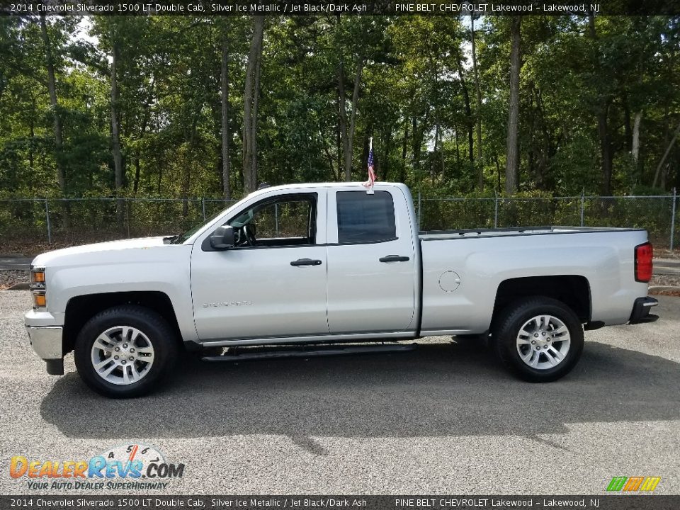 2014 Chevrolet Silverado 1500 LT Double Cab Silver Ice Metallic / Jet Black/Dark Ash Photo #9
