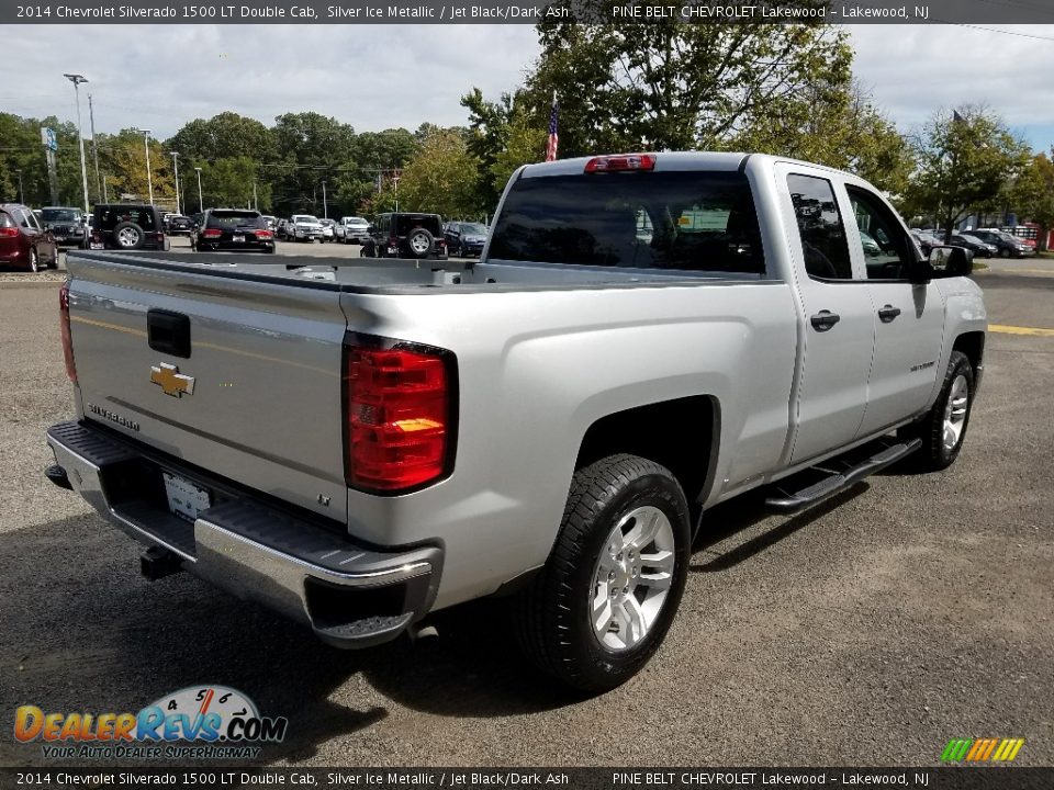 2014 Chevrolet Silverado 1500 LT Double Cab Silver Ice Metallic / Jet Black/Dark Ash Photo #11