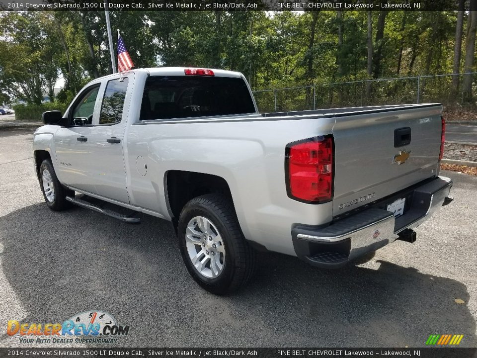 2014 Chevrolet Silverado 1500 LT Double Cab Silver Ice Metallic / Jet Black/Dark Ash Photo #12