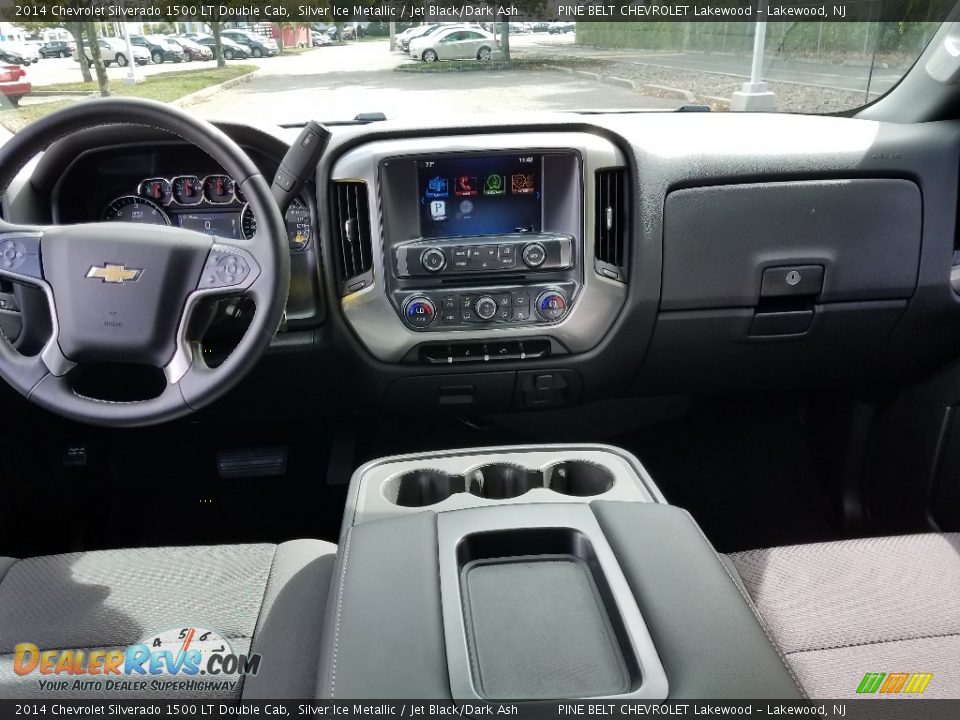 2014 Chevrolet Silverado 1500 LT Double Cab Silver Ice Metallic / Jet Black/Dark Ash Photo #14