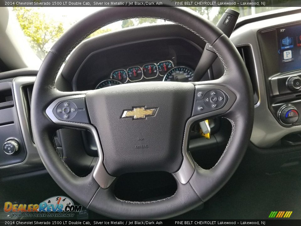 2014 Chevrolet Silverado 1500 LT Double Cab Silver Ice Metallic / Jet Black/Dark Ash Photo #15