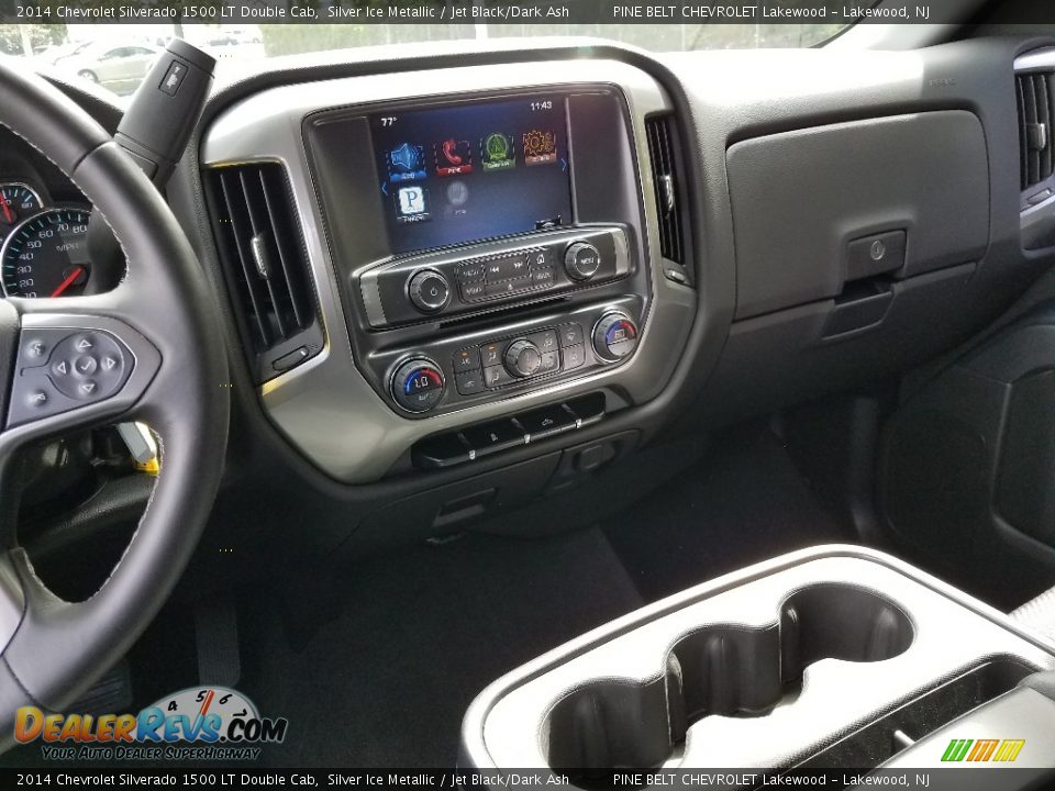 2014 Chevrolet Silverado 1500 LT Double Cab Silver Ice Metallic / Jet Black/Dark Ash Photo #16