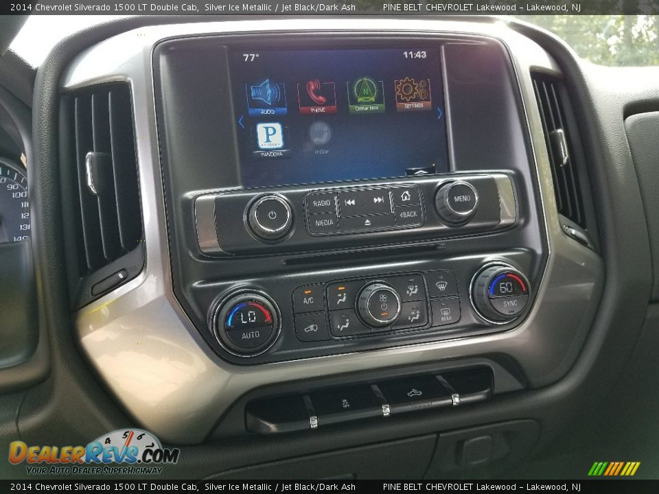 2014 Chevrolet Silverado 1500 LT Double Cab Silver Ice Metallic / Jet Black/Dark Ash Photo #19