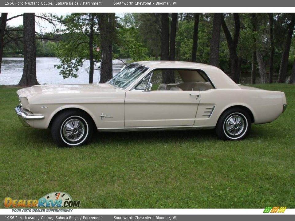 1966 Ford Mustang Coupe Sahara Beige / Parchment Photo #1