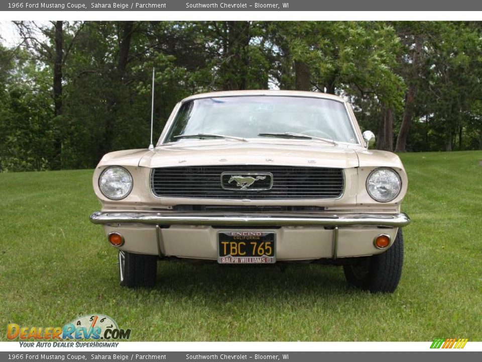 1966 Ford Mustang Coupe Sahara Beige / Parchment Photo #3