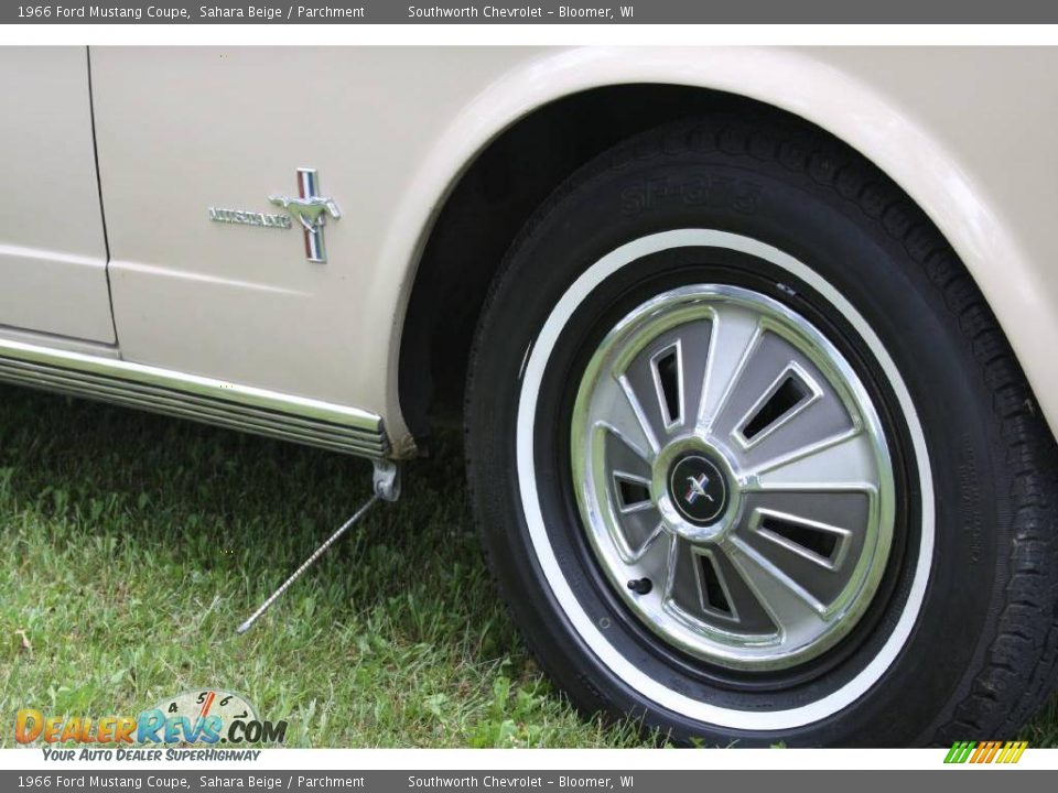 1966 Ford Mustang Coupe Sahara Beige / Parchment Photo #10