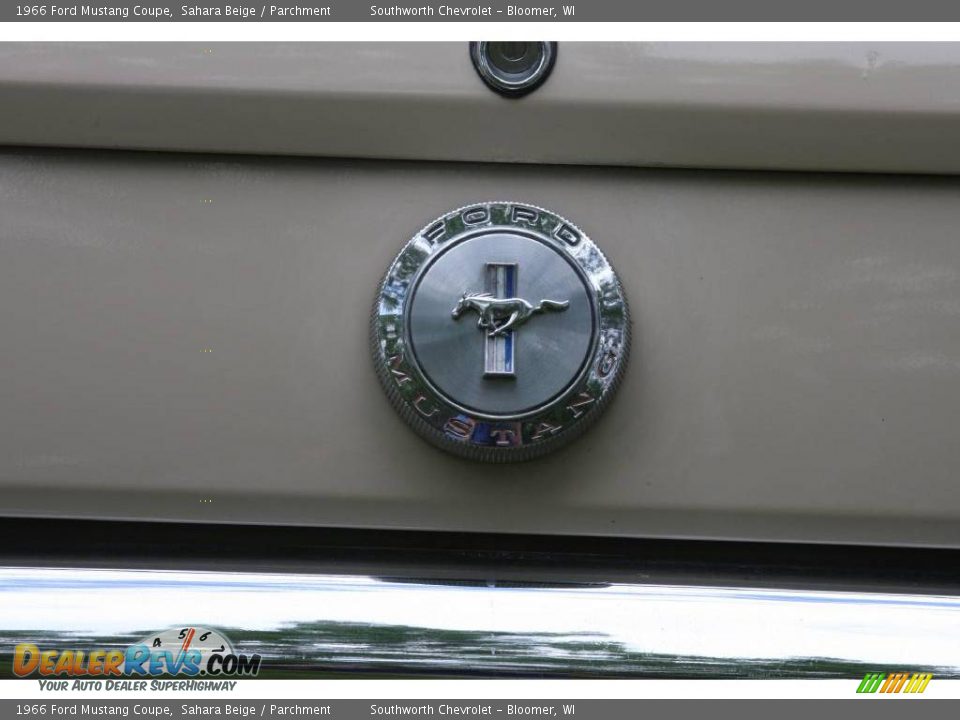 1966 Ford Mustang Coupe Sahara Beige / Parchment Photo #12