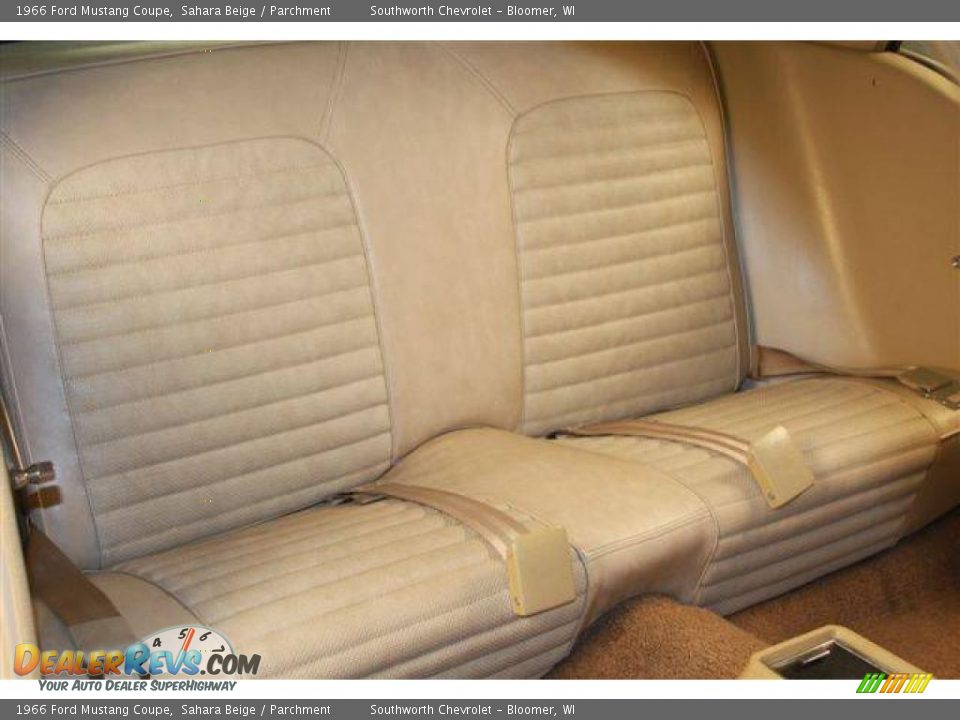 1966 Ford Mustang Coupe Sahara Beige / Parchment Photo #19