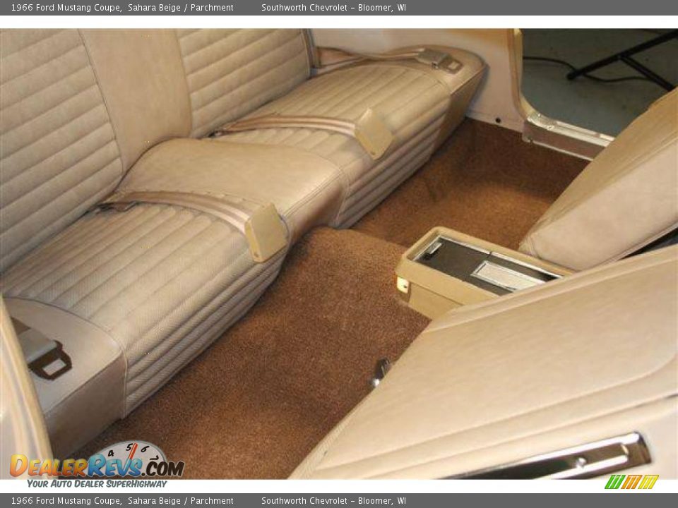 1966 Ford Mustang Coupe Sahara Beige / Parchment Photo #20