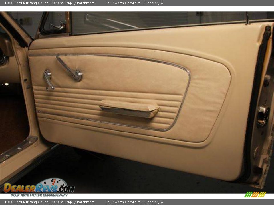1966 Ford Mustang Coupe Sahara Beige / Parchment Photo #22