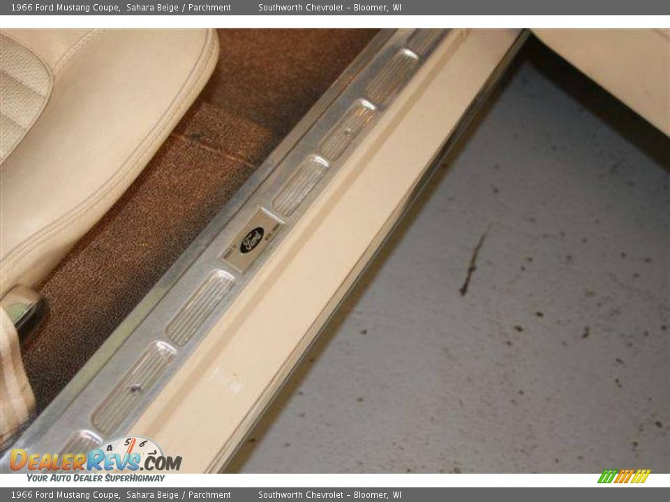 1966 Ford Mustang Coupe Sahara Beige / Parchment Photo #27