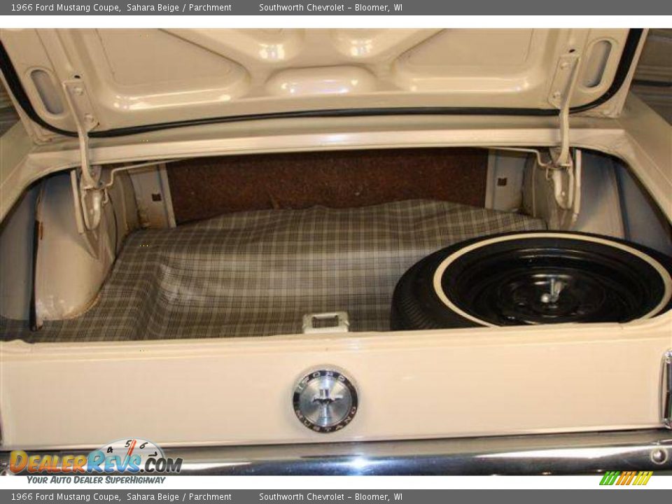 1966 Ford Mustang Coupe Sahara Beige / Parchment Photo #29