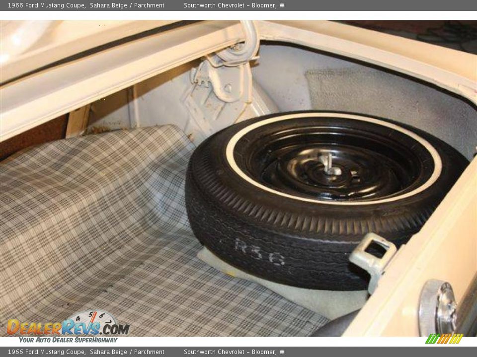 1966 Ford Mustang Coupe Sahara Beige / Parchment Photo #30