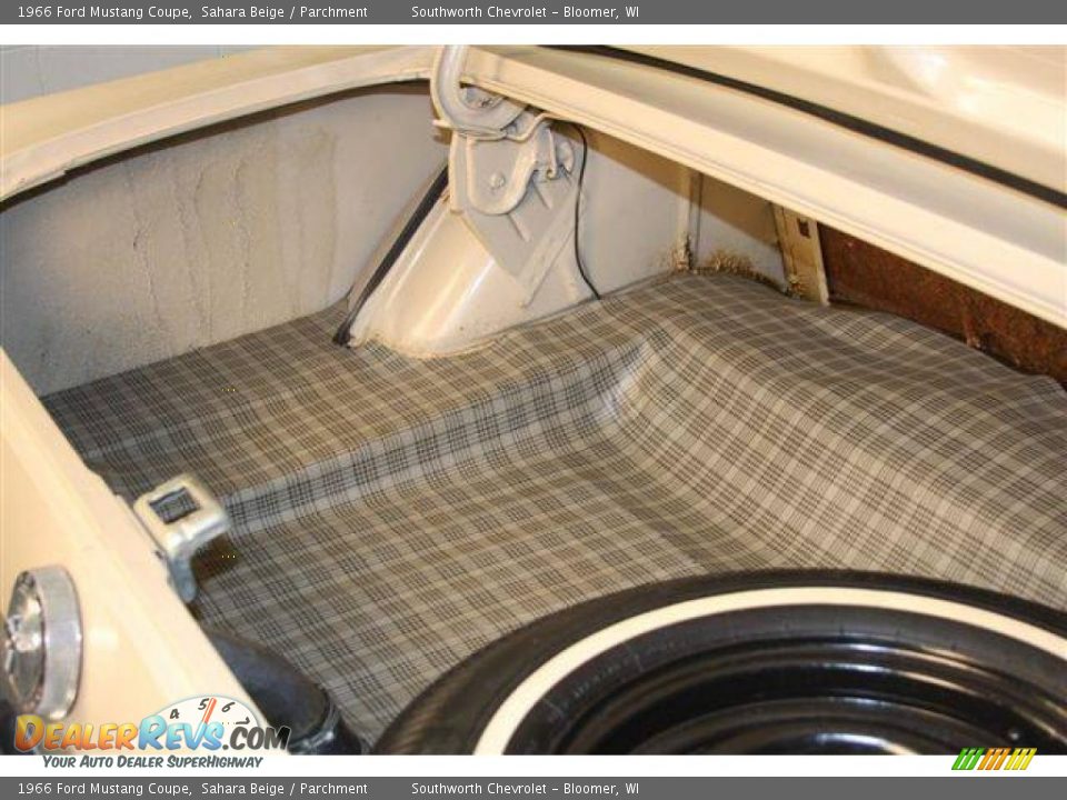 1966 Ford Mustang Coupe Sahara Beige / Parchment Photo #31