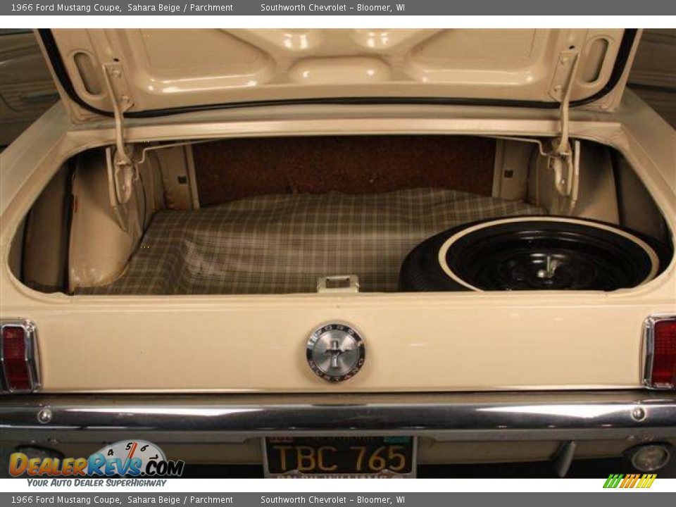 1966 Ford Mustang Coupe Sahara Beige / Parchment Photo #32