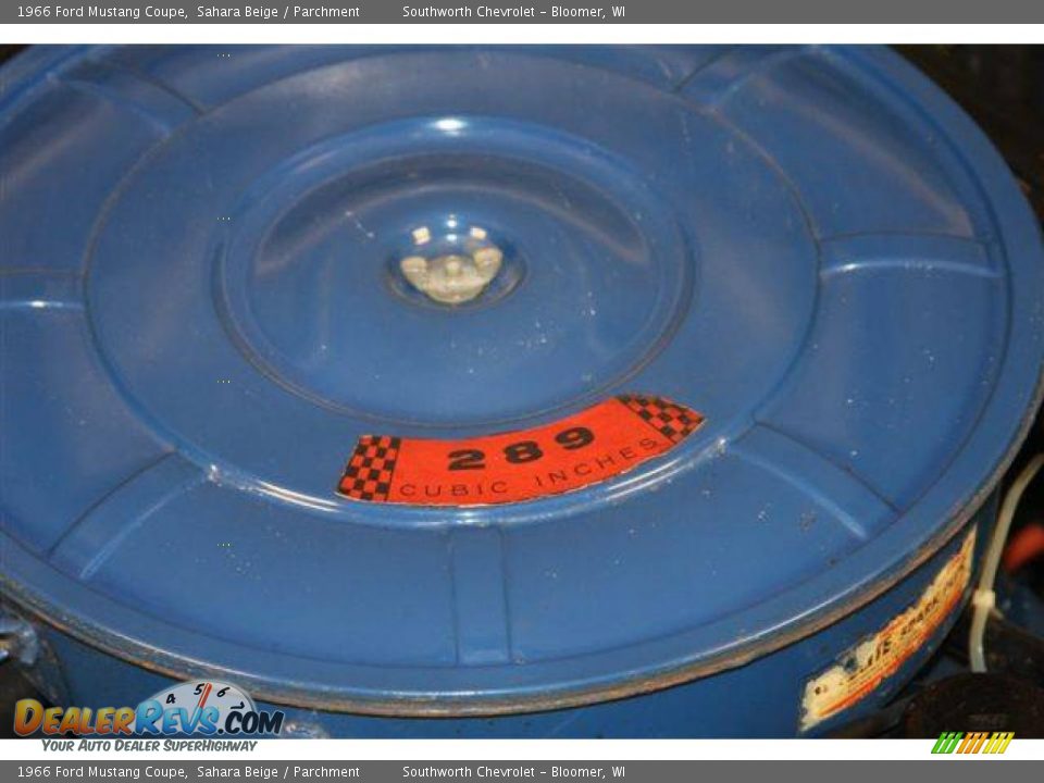 1966 Ford Mustang Coupe Sahara Beige / Parchment Photo #34