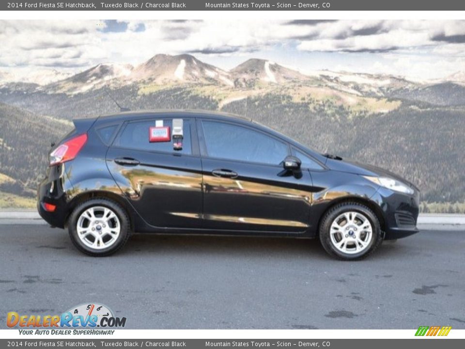 2014 Ford Fiesta SE Hatchback Tuxedo Black / Charcoal Black Photo #2