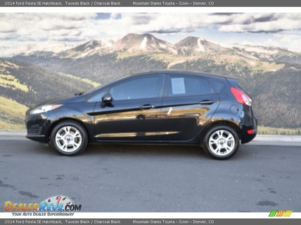 2014 Ford Fiesta SE Hatchback Tuxedo Black / Charcoal Black Photo #7
