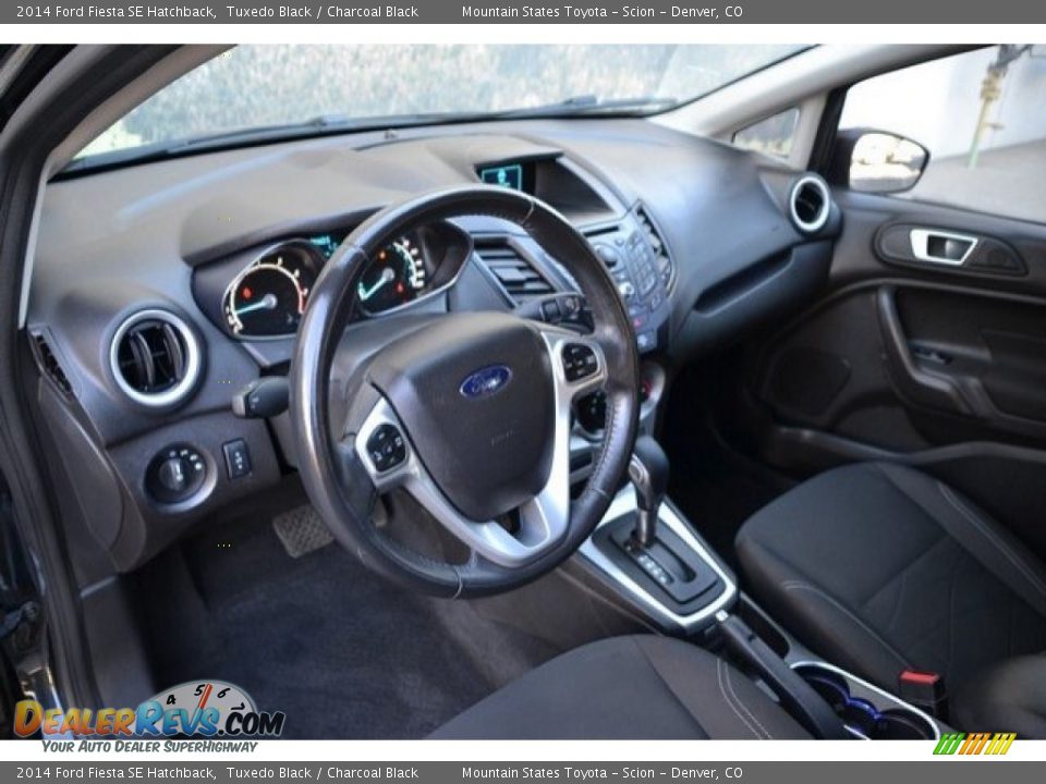 2014 Ford Fiesta SE Hatchback Tuxedo Black / Charcoal Black Photo #10