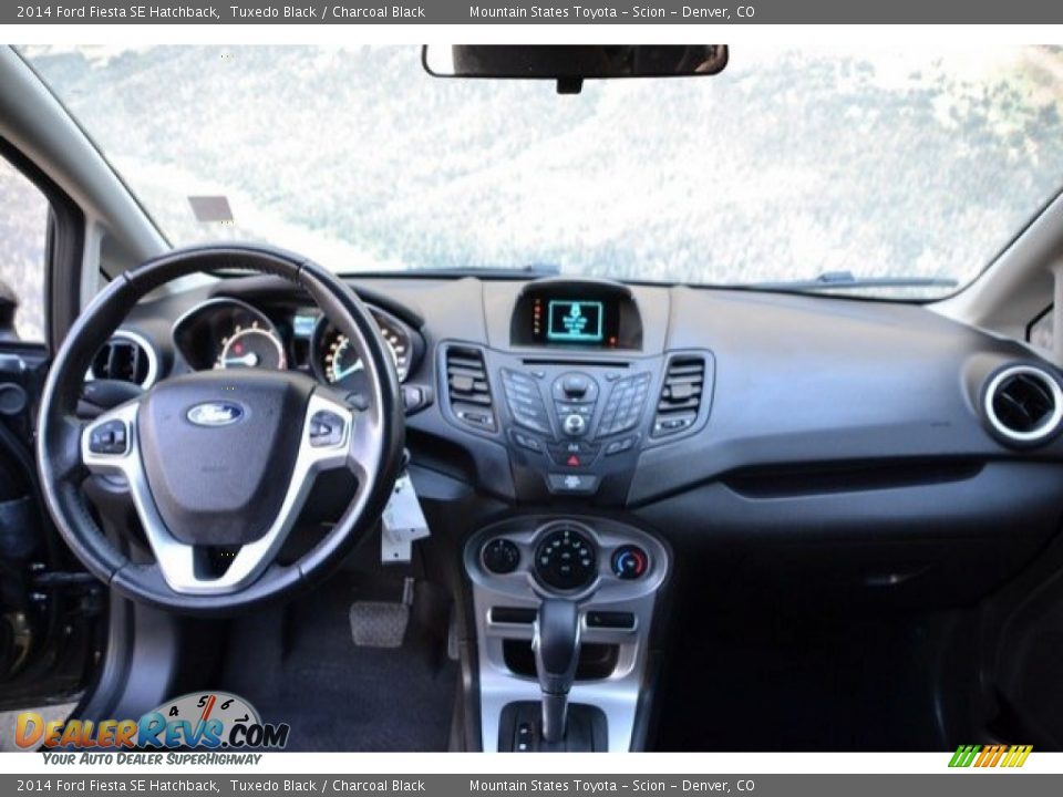 2014 Ford Fiesta SE Hatchback Tuxedo Black / Charcoal Black Photo #14