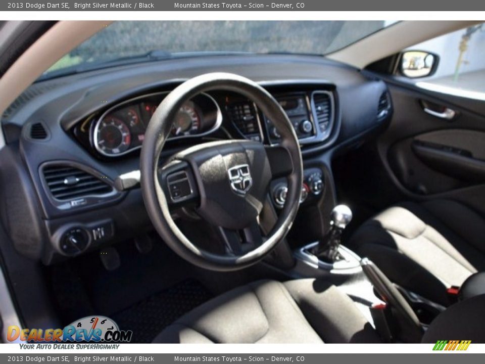 2013 Dodge Dart SE Bright Silver Metallic / Black Photo #10