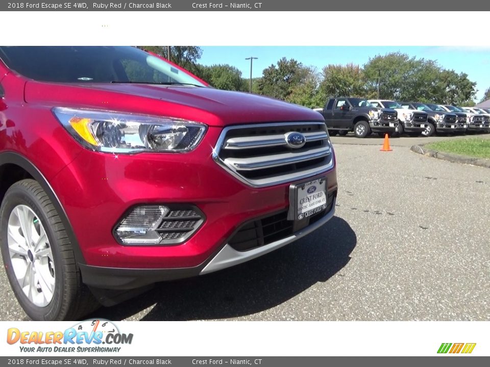 2018 Ford Escape SE 4WD Ruby Red / Charcoal Black Photo #27