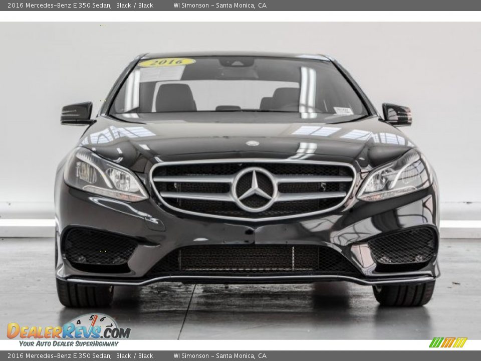 2016 Mercedes-Benz E 350 Sedan Black / Black Photo #2
