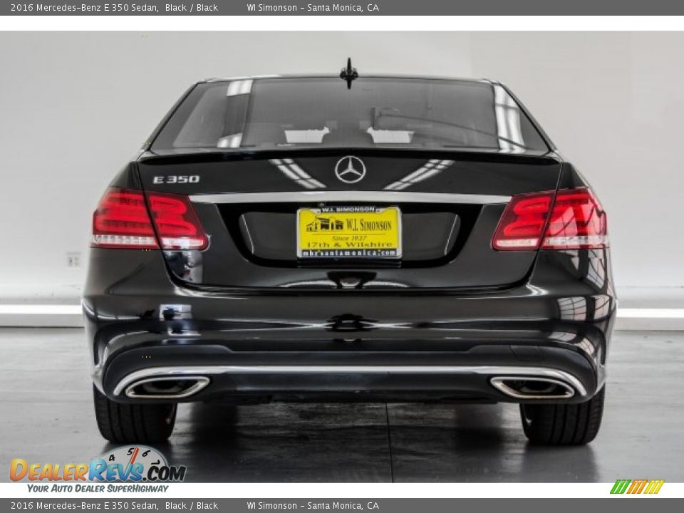 2016 Mercedes-Benz E 350 Sedan Black / Black Photo #3