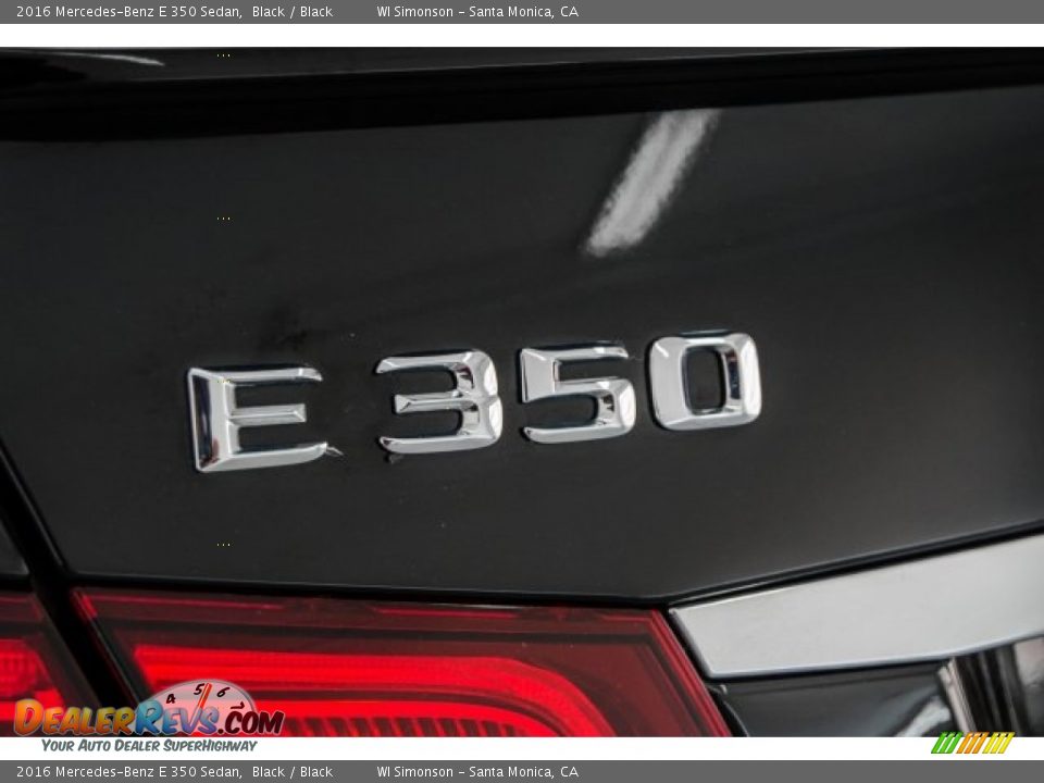 2016 Mercedes-Benz E 350 Sedan Black / Black Photo #7