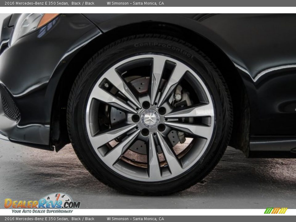 2016 Mercedes-Benz E 350 Sedan Black / Black Photo #9
