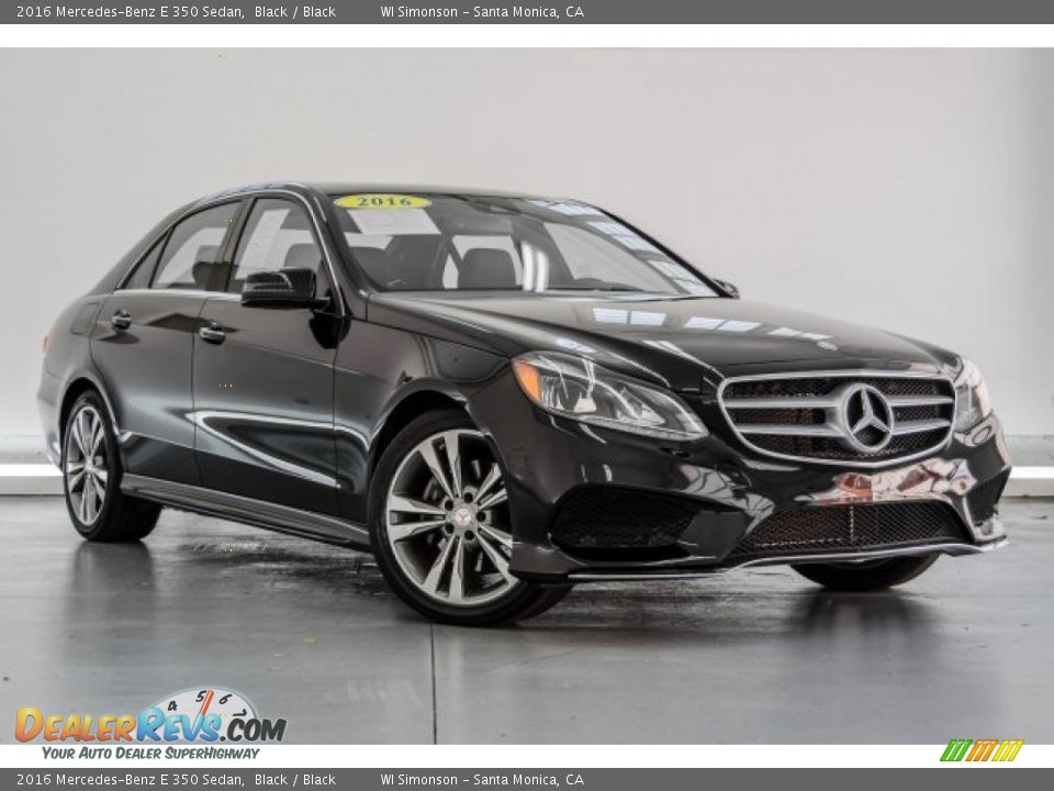 2016 Mercedes-Benz E 350 Sedan Black / Black Photo #12
