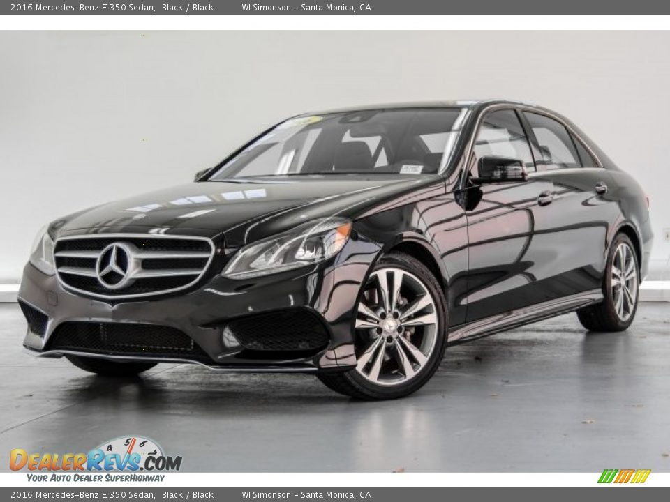 2016 Mercedes-Benz E 350 Sedan Black / Black Photo #14