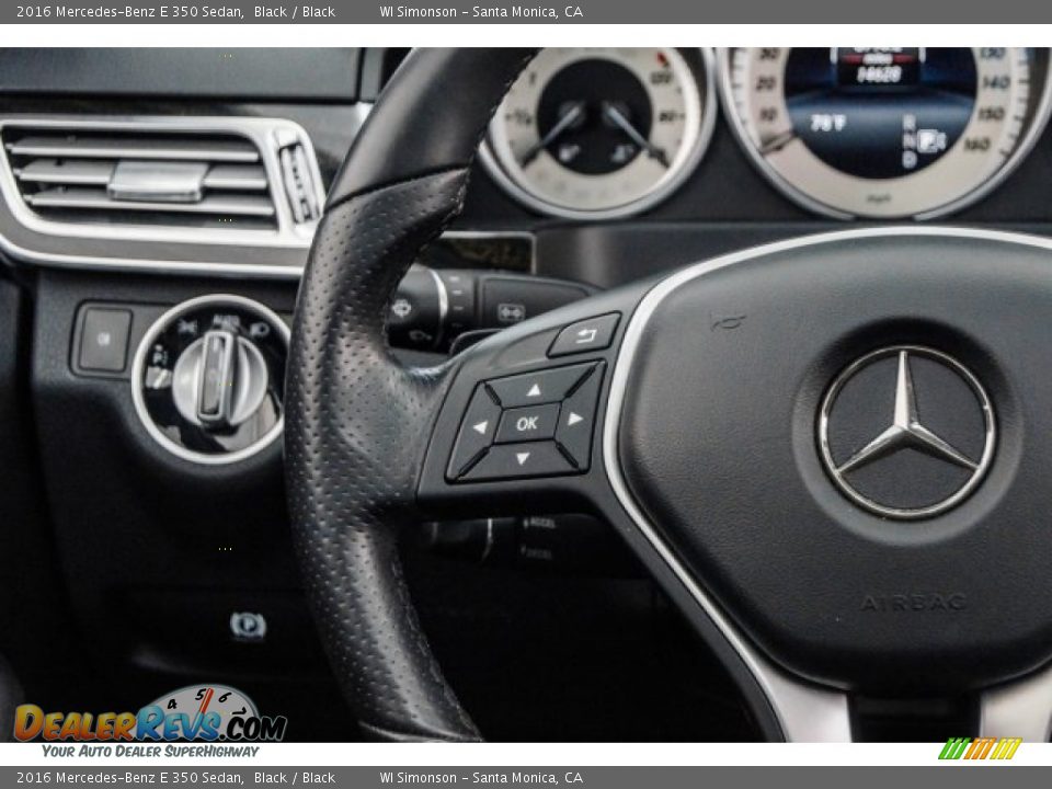 2016 Mercedes-Benz E 350 Sedan Black / Black Photo #18