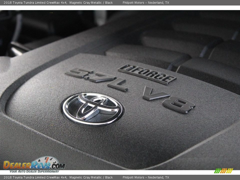2018 Toyota Tundra Limited CrewMax 4x4 Magnetic Gray Metallic / Black Photo #28